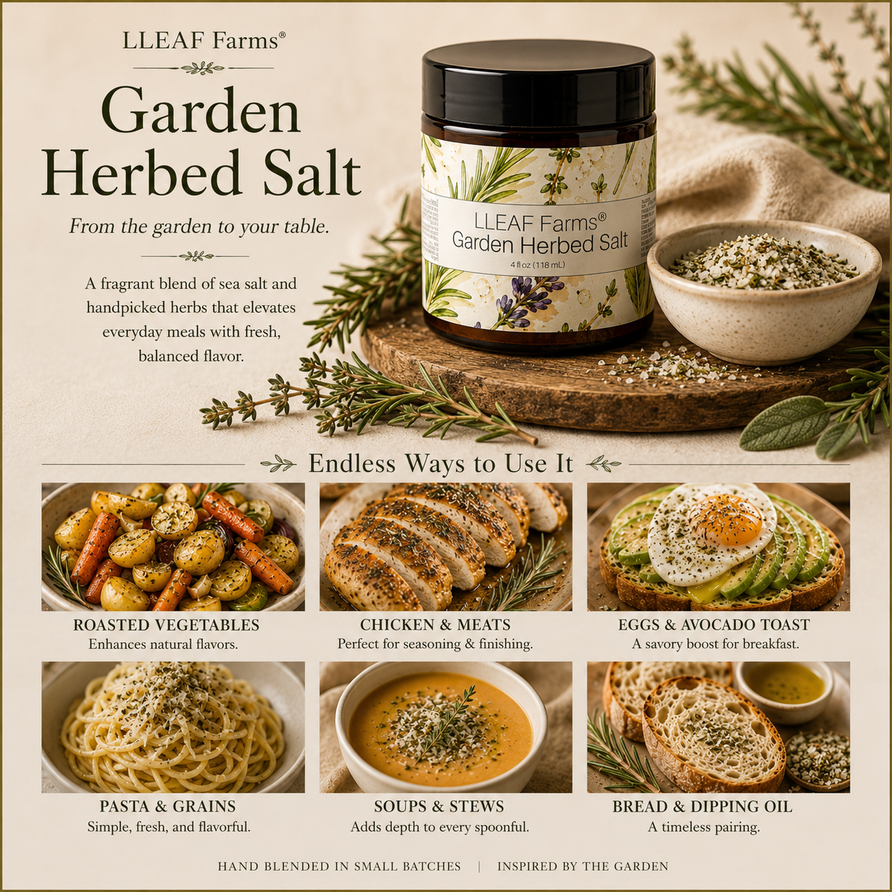 LLEAF® Farms - Garden Herb Salt