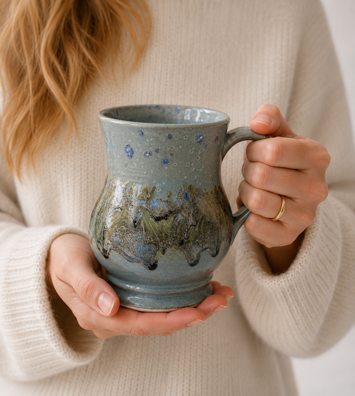 Ceramic Mug —  Sky 14 oz. Designed by Allison Waggoner