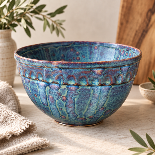 Blue Lagoon Ceramic Bowl | Allison Waggoner Ceramics