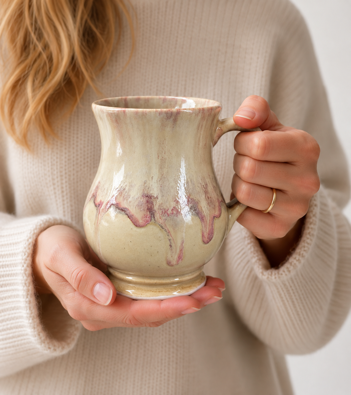 Blush Stone Ceramic Mug | Allison Waggoner Ceramics