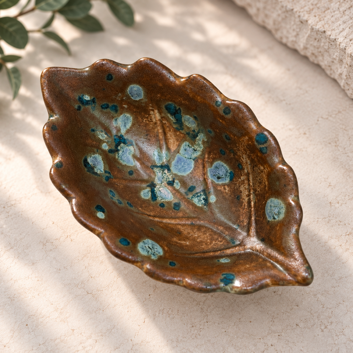 Ceramic Leaf Dish | Allison Waggoner Ceramics