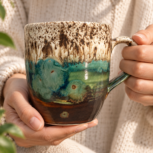 Willow 12 oz Ceramic Mug | Allison Waggoner Ceramics