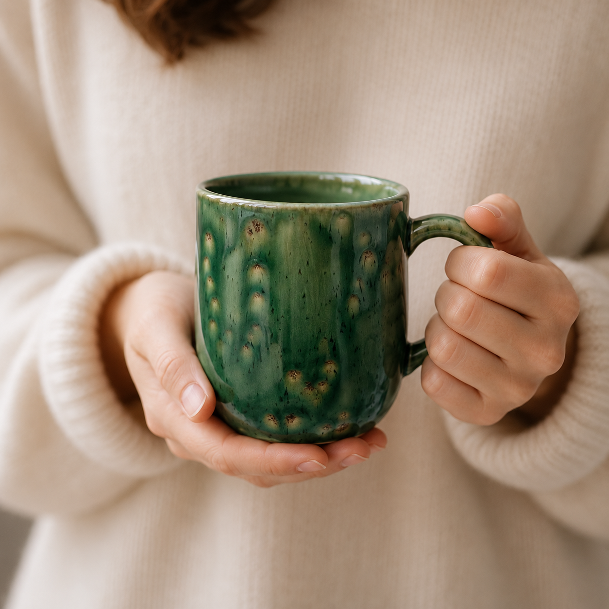 Ceramic Mug —  Fern 12 oz. Designed by Allison Waggoner