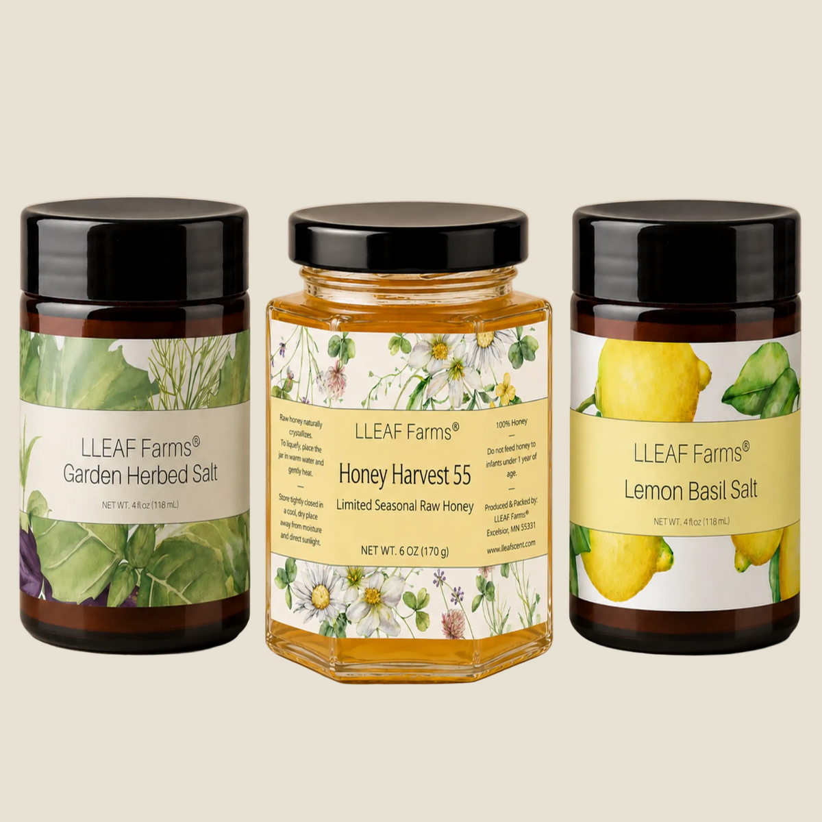 LLEAF Farms Honey & Herb Set