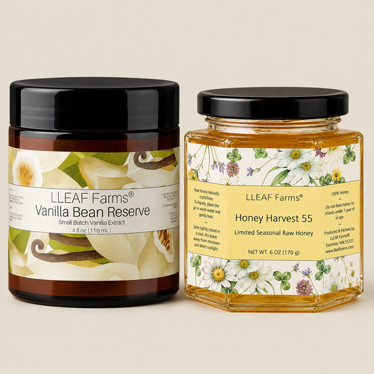 LLEAF Farms Honey & Vanilla Bean Paste Set