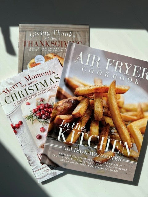 Holiday Special: 1 AirFryer Hardcover Cookbook + 2 Free Holiday Cooklets! Special Price: $24.99 + Free Shipping!