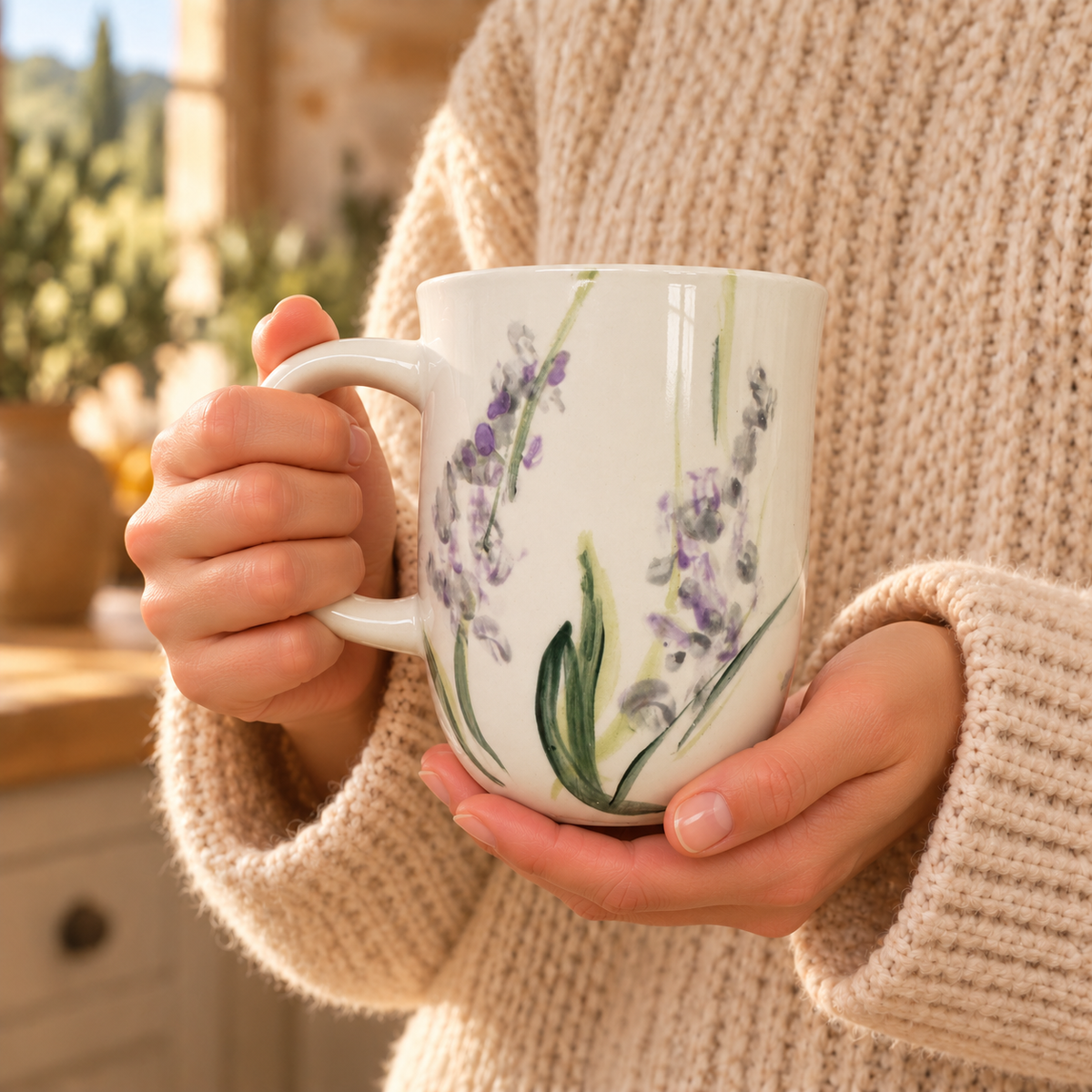 Lavender 12oz Ceramic Mug | Allison Waggoner Ceramics