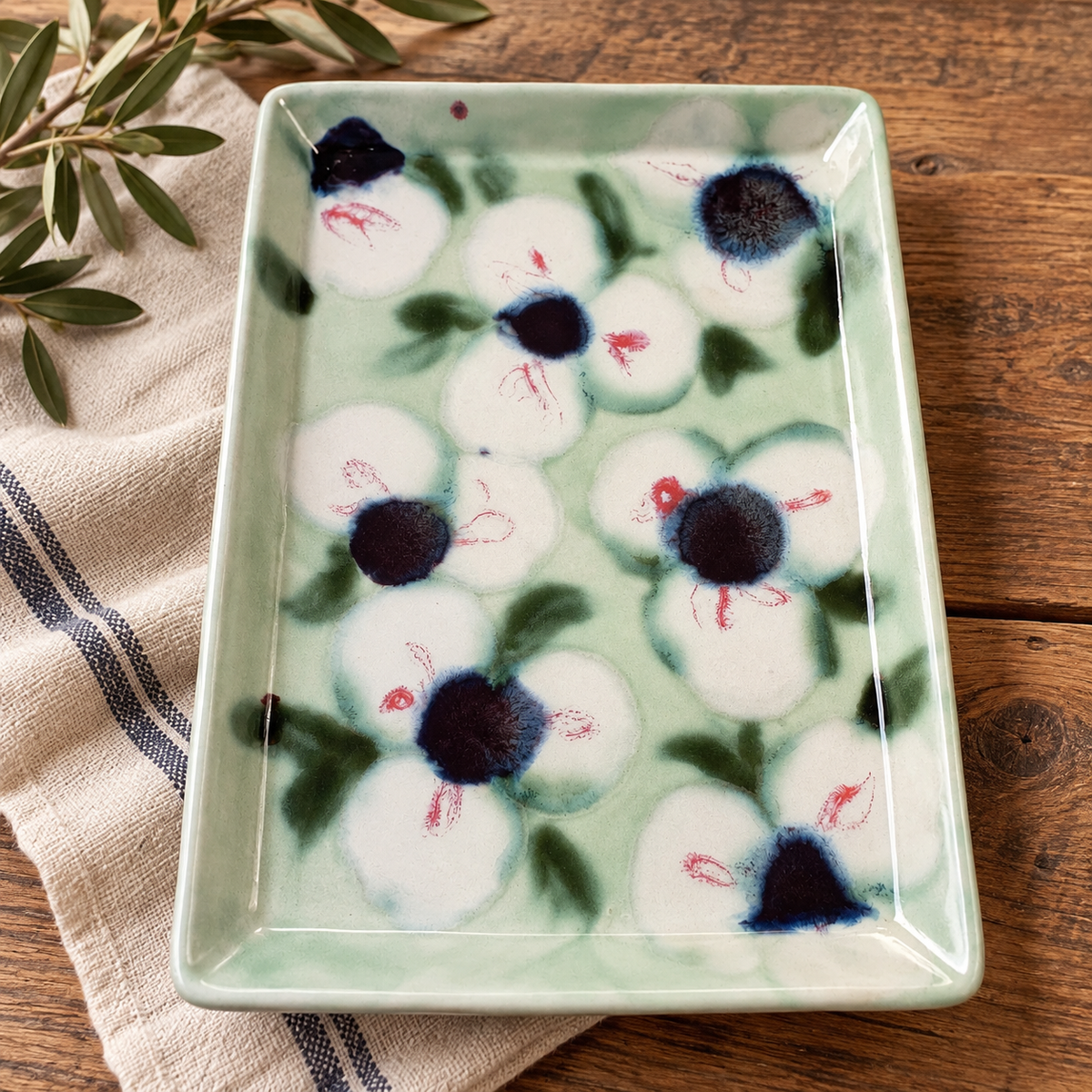 Blossom Ceramic Tray | One of a Kind