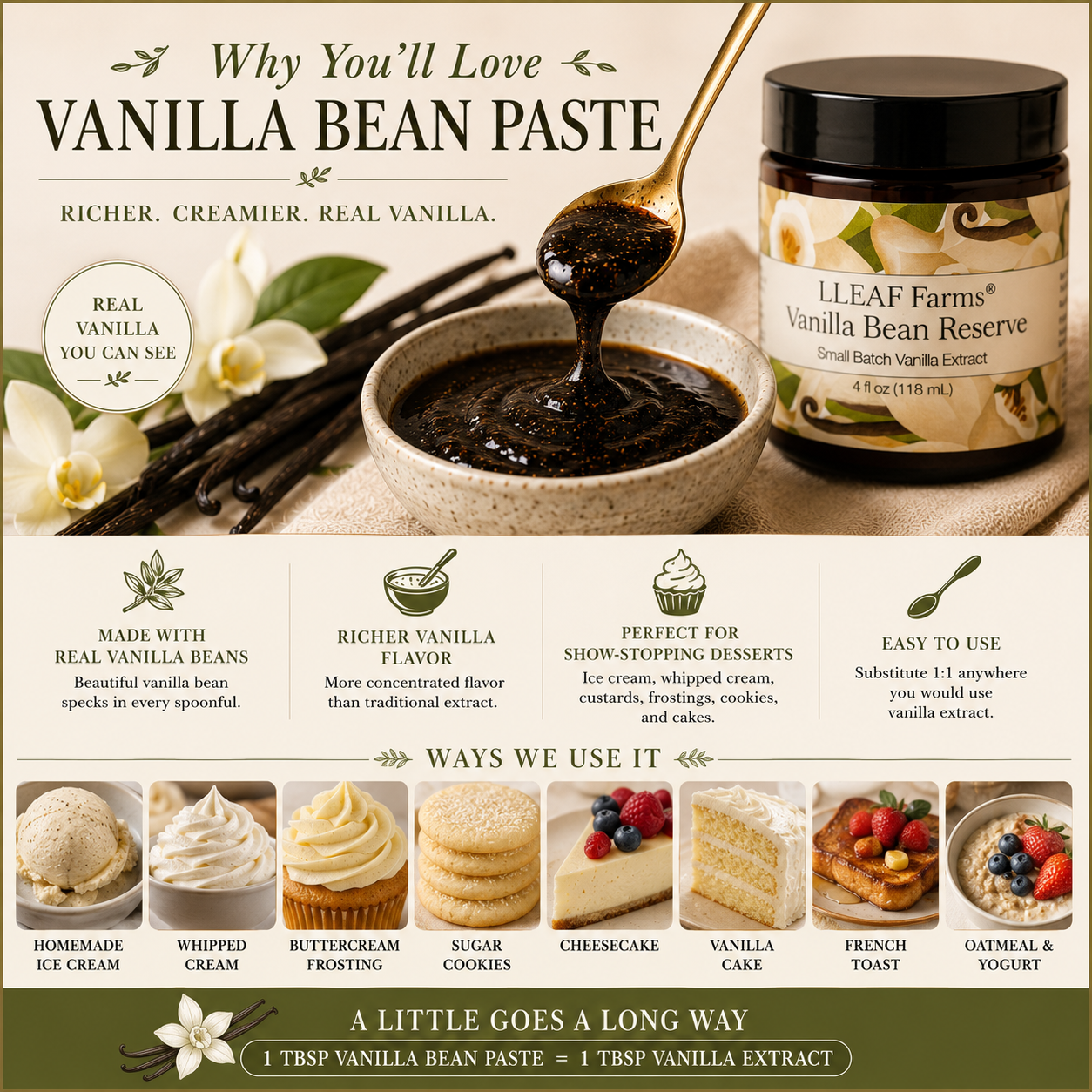 LLEAF® Farms Vanilla Bean Reserve Paste