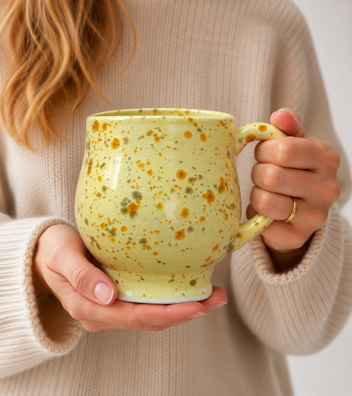Straw 14 oz Ceramic Mug | Allison Waggoner Ceramics