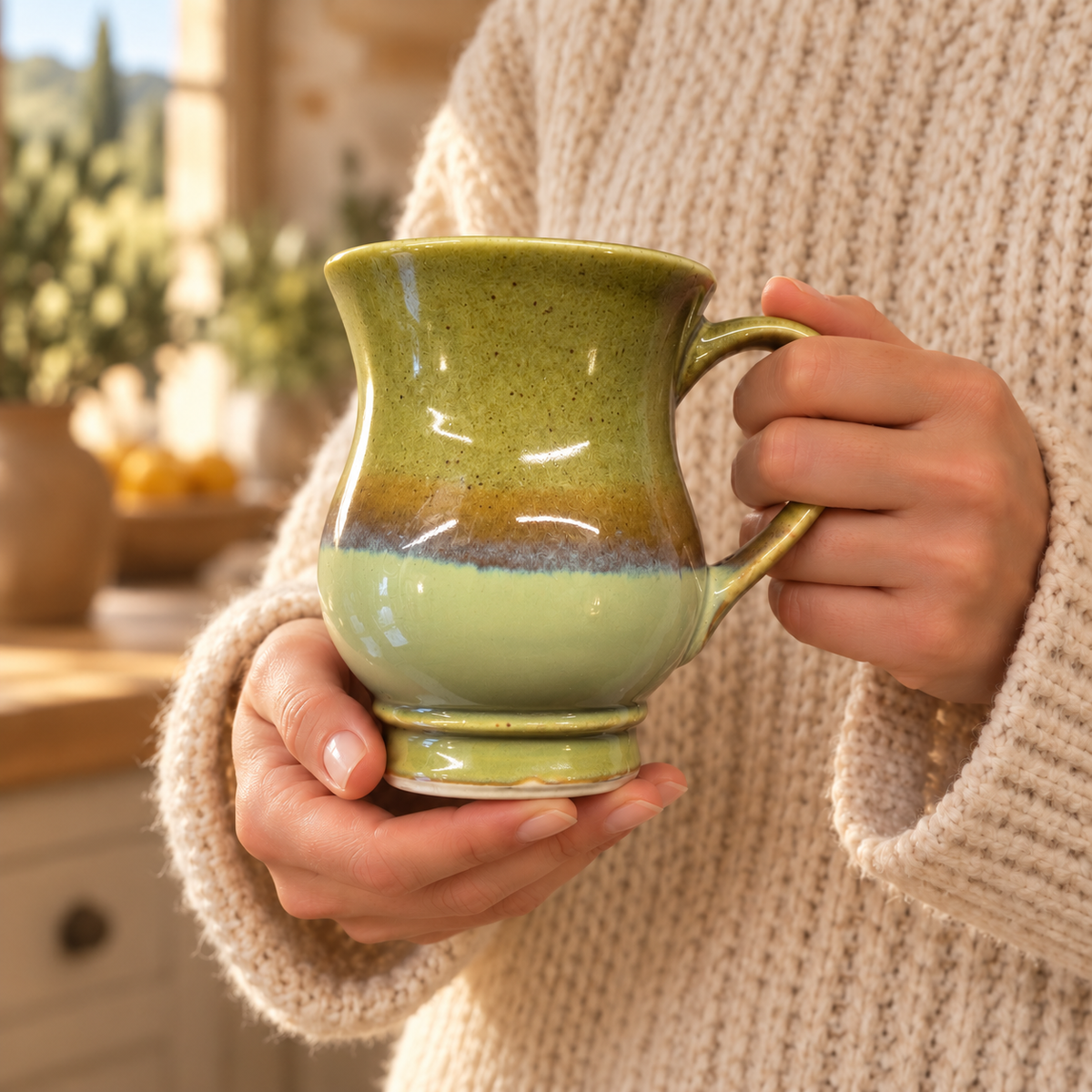 Jade Stone Ceramic Mug | Allison Waggoner Ceramics