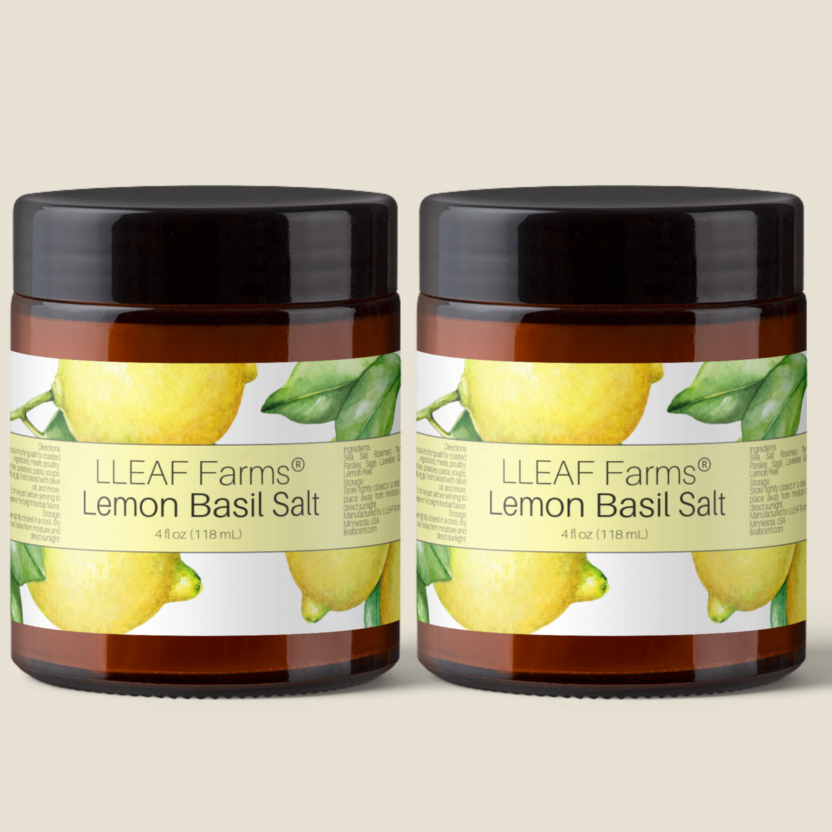 LLEAF® Farms - Lemon Basil Herbed Salt
